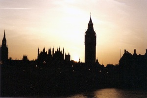 Big Ben e Parlamento - verão de 2001 (Foto: Flavia Nogueira)