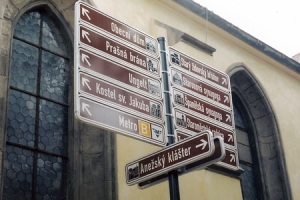 Placa de informações, Cidade Velha, Praga (Foto: Flavia Nogueira)